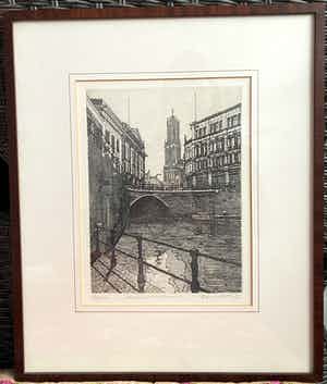 Peter Linnartz - Utrecht, gracht met Domtoren verkocht voor € 65!
