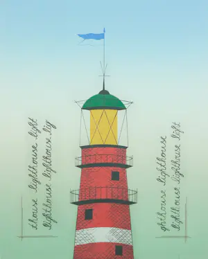 Helmut Böhm - Ets, Lighthouse - Ingelijst kopen? Bied vanaf 50!