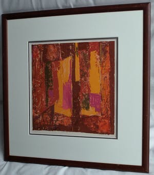 Theodora Plas - Ingelijste zeefdruk , “Le rêve”, ‘De droom’ - 1988 kopen? Bied vanaf 40!