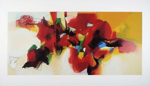 Pieter Vermeulen - Zeefdruk, Geschikt rood (Groot) kopen? Bied vanaf 1!