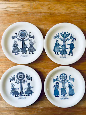 De Sphinx - Set van 4 Vintage Royal Sphinx Maastricht ontbijtborden, 1960 kaufen? Bieten Sie von 35!