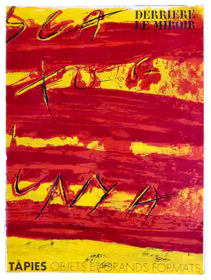 Antoni Tapies - Derrière le Miroir a Publié met Litho, 1972 no. 200 vendu pour 50€ !