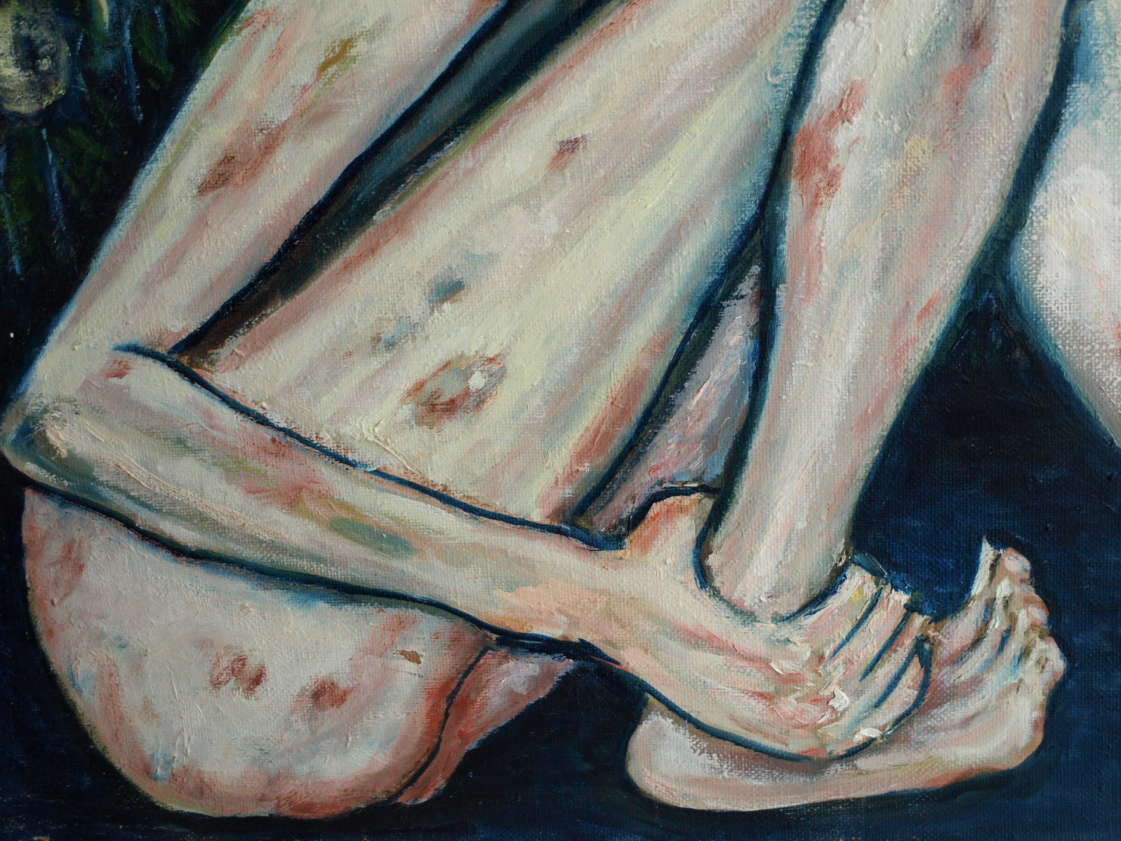 Niet of onleesbaar gesigneerd - Olieverf op doek , Christmas is coming to town – 60 x 80 cm  kopen? Bied vanaf 1!