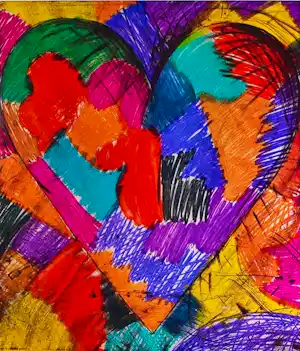 Jim Dine - Kleurenoffset-litho Affiche: HEART uit 1983 (zeldzaam) kaufen? Bieten Sie von 45!