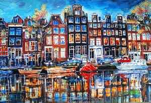 Elena Polyakova - Amsterdamse gracht verkocht voor € 65!