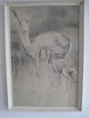 Han van Meegeren - Ree met kalf kopen? Bied vanaf 30!