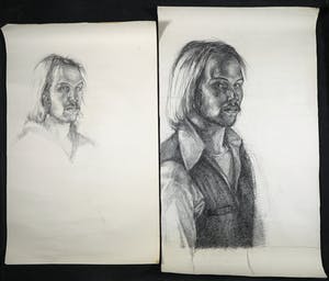 Peter Botterman - Potlood en inkt, Lot van acht studies kopen? Bied vanaf 1!