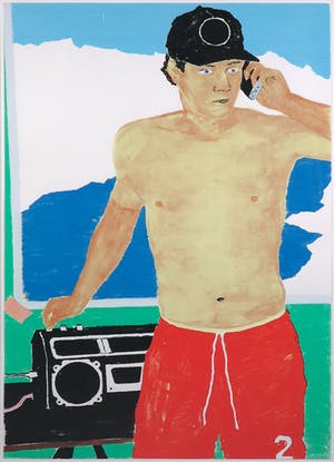 Koen Ebeling Koning - Zeefdruk, Z.T. Bij het zwembad - Ingelijst (Groot) kopen? Bied vanaf 40!