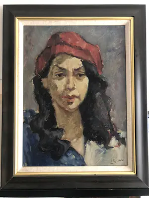 Rien Goené - Portret van een jonge vrouw kopen? Bied vanaf 600!