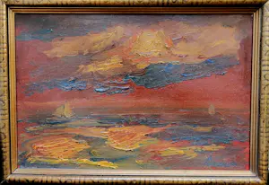 Constant Permeke - Avond op zee kopen? Bied vanaf 1250!