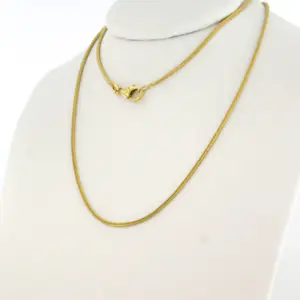 14k geelgouden slangen collier - 4.9 gram - 50 cm lang kopen? Bied vanaf 440!