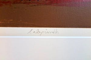 Hans Vanhorck - Labyrinth - Groot - Professioneel passe-partout - Originele galerieprijs F 1800, kopen? Bied vanaf 1!