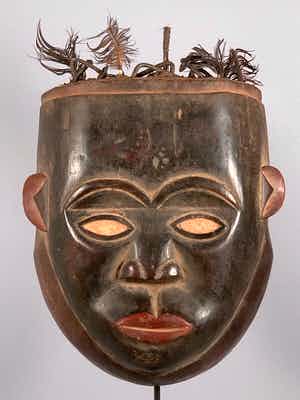 Dogon - 190210 - Old & Tribal used African Bakongo Mask - Congo. verkocht voor € 95!