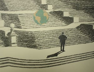 Peter Bes - Peter Bes, Zeefdruk (x4), titel onbekend kopen? Bied vanaf 120!