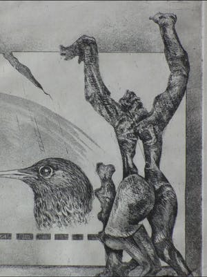 Rob Komen - Zadkine - Ets kopen? Bied vanaf 25!