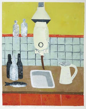 Betty Scheer - Linosnede, Keuken kopen? Bied vanaf 35!