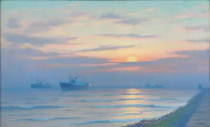 Henk Dekker - Avond, Hoek van Holland kopen? Bied vanaf 375!