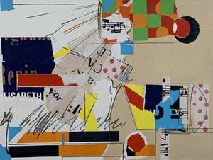 Sam Middleton - kleurenzeefdruk - 'Composition III' - 1997 kopen? Bied vanaf 70!