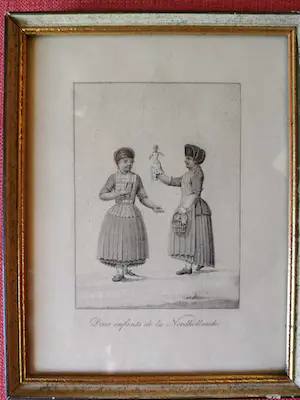 Niet of onleesbaar gesigneerd - ""Deux enfants de la Nordhollande" kopen? Bied vanaf 1!