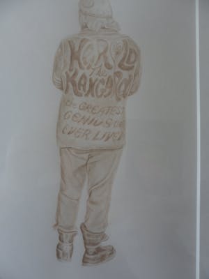 Ben Haring - Harold the Kangoroo, penseeltekening in sepia uit 1981 kopen? Bied vanaf 20!