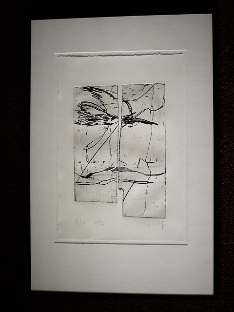 Thea van Rijn - Fascinerend grafische bep. oplage Collage "Verbinding" gesigneerd  kopen? Bied vanaf 1!