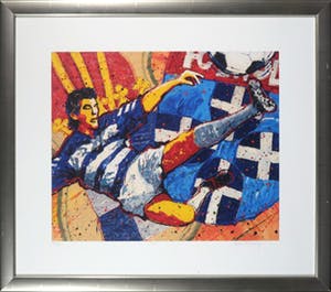 Adje Vandenberg - Zeefdruk, FC Zwolle - Ingelijst kopen? Bied vanaf 1!