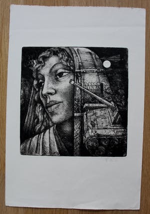 Frits Lindeman - Ets zwart wit kopen? Bied vanaf 55!