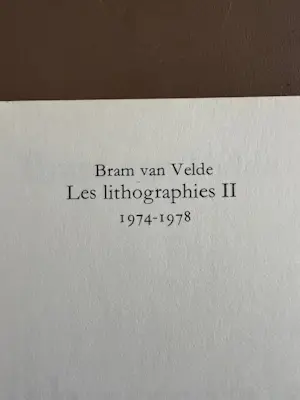 Bram van Velde - Les Lithographies I (1923-1973), II (1974-1978), III (1979-1981). complete set. kopen? Bied vanaf 100!
