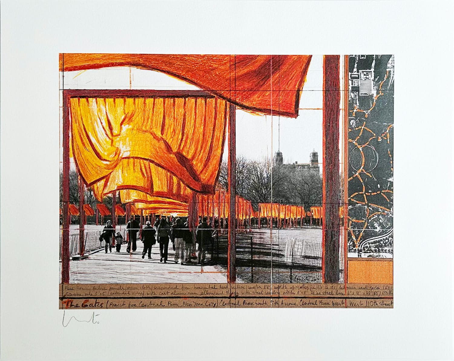 Christo - The Gates XXVI, offset color litho, Signed kopen? Bied vanaf 300!