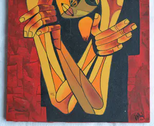 Niet of onleesbaar gesigneerd - Acrylverf op doek , Verbonden – gesigneerd - 2011 kopen? Bied vanaf 1!