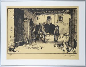 Arie Zwart - Stifttekening, Ingang van de Neuhof Thorn - Ingelijst kopen? Bied vanaf 60!