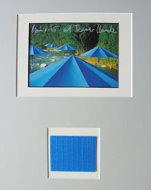 Christo - Project The Blue Umbrellas Japan - 1984/91 - handgesigneerd -ready to frame kopen? Bied vanaf 159!