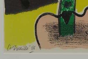 Corneille - Litho, Femme et les oiseaux - Ingelijst kopen? Bied vanaf 120!