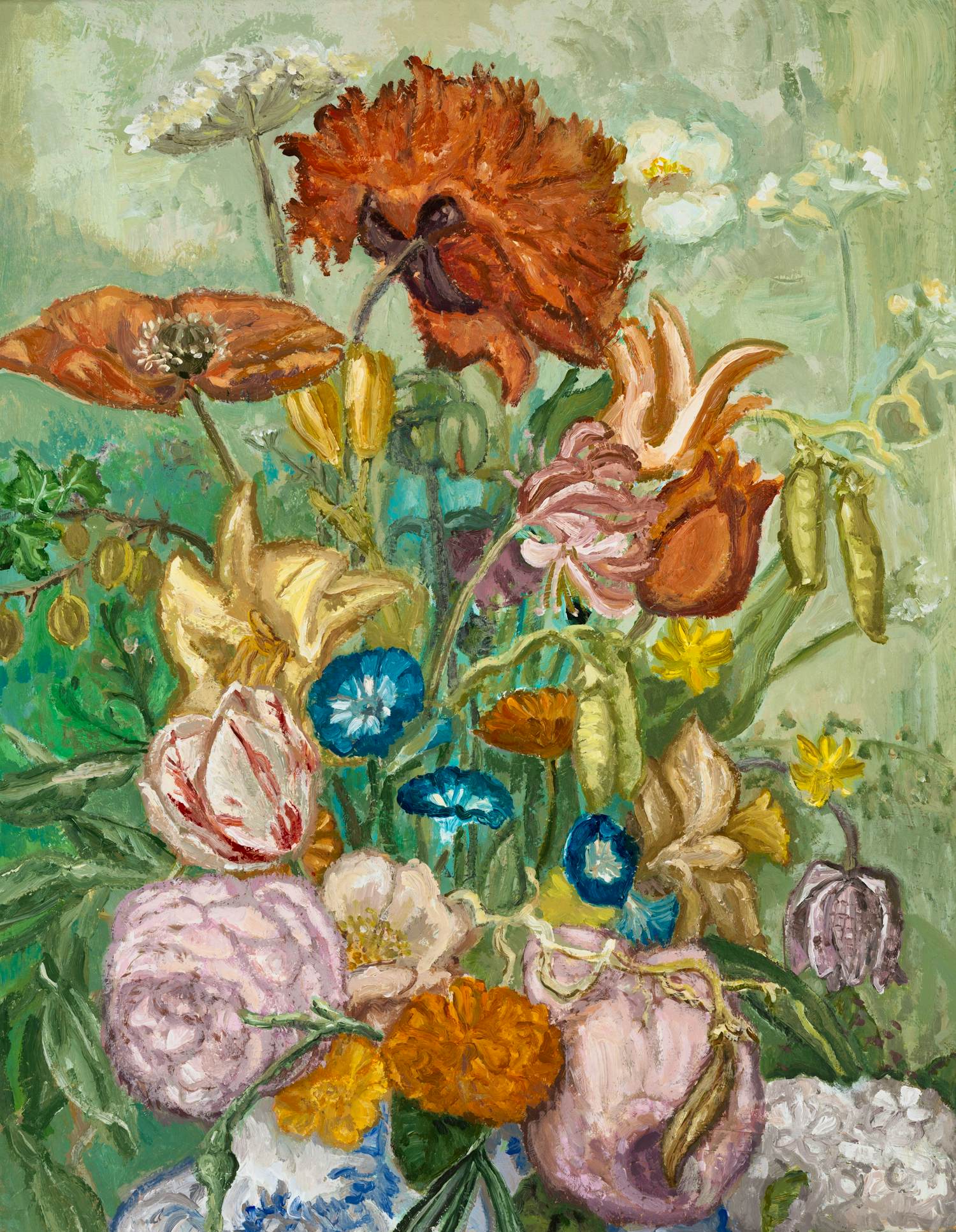 Tanja Koelemij - Bloemen in het groen verkocht voor € 190!