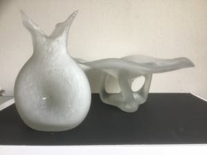 Niet of onleesbaar gesigneerd - Schaal en vaas kopen? Bied vanaf 10!