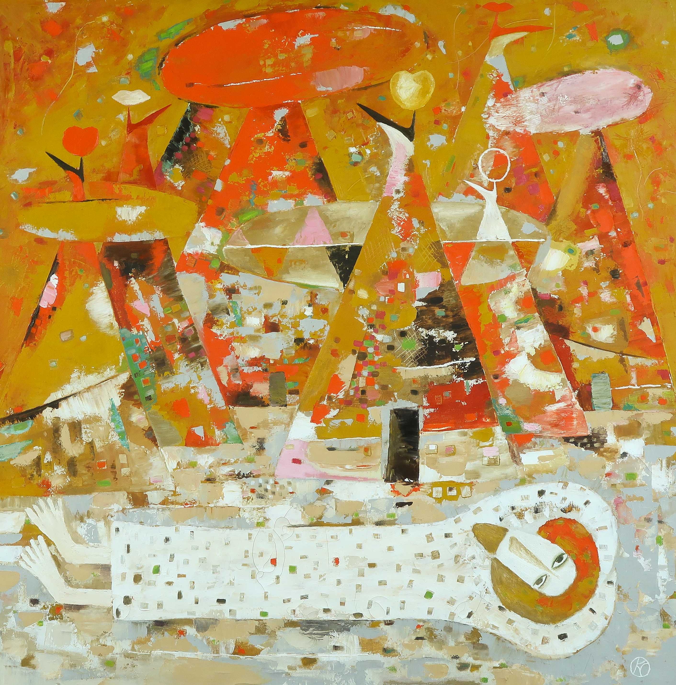 Sergei Kolevatykh - Olieverf op doek, The Day-dreamer - Ingelijst kopen? Bied vanaf 250!