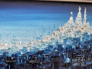 Niet of onleesbaar gesigneerd - Parijs in blauw. kopen? Bied vanaf 10!