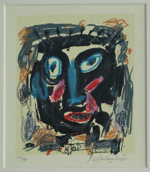 Kees Salentijn - Ingelijste litho , Hoofd kopen? Bied vanaf 40!