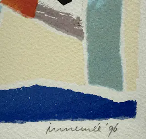 Hans Innemee - handgesigneerde zeefdruk | 'Zonder titel' | 1996 kopen? Bied vanaf 10!