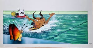 Michael Jupp - 21 Original Gouache animal cartoon illustrations kopen? Bied vanaf 1000!