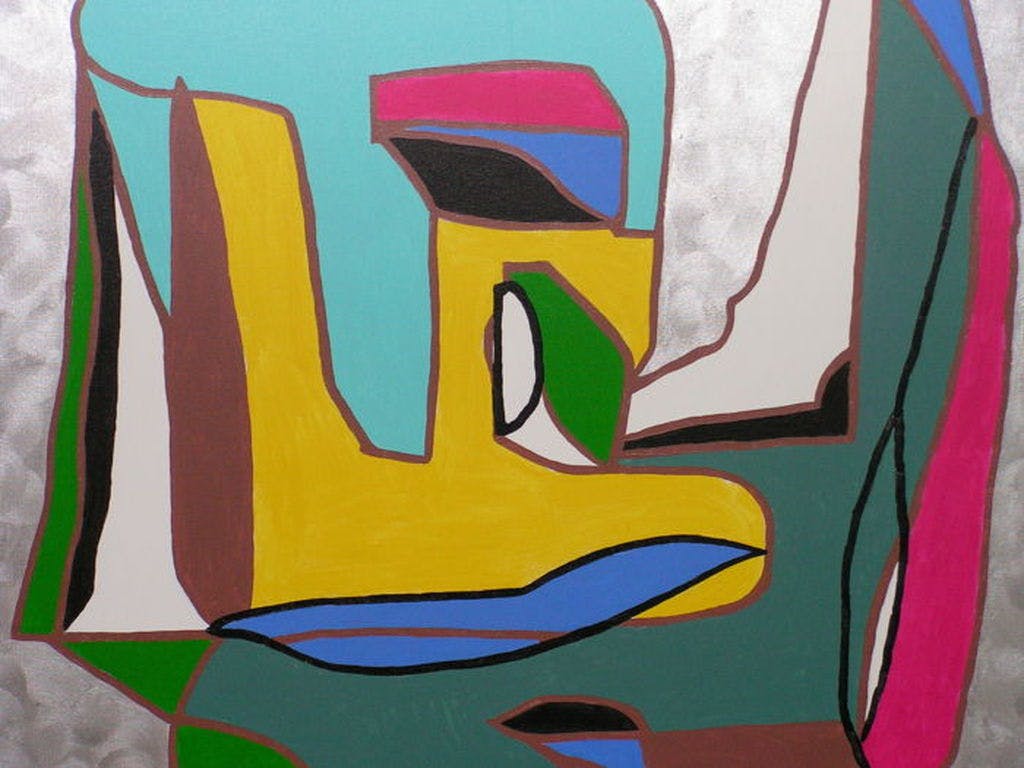 Niet of onleesbaar gesigneerd - Dwyer - acryl op doek - 'Conversations' kopen? Bied vanaf 1!