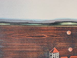 Willem de Vries - Houtsnede - 'Settlement' - 1999 (Kleine oplage) kopen? Bied vanaf 70!