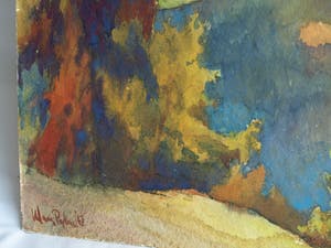 Klaas Pijlman - Aquarel , Sassolungo , Dolomieten , Italië – 1968 kopen? Bied vanaf 40!