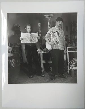 Karel Appel - Henny Riemens foto Karel Appel en Theo Wolvecamp COBRA 1949-51 kopen? Bied vanaf 50!