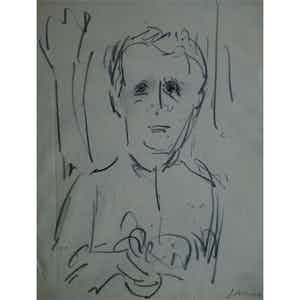 Jan Altink - Portret van Job Hansen verkocht voor € 65!