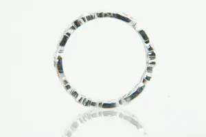 32- Exclusieve Art Nouveau stijl 18 krt witgoud & diamant 0.55ct alliance ring kopen? Bied vanaf 460!