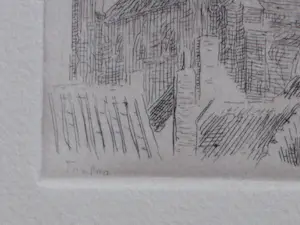 Willem Bastiaan Tholen - Domtoren Veere - Ets kopen? Bied vanaf 50!