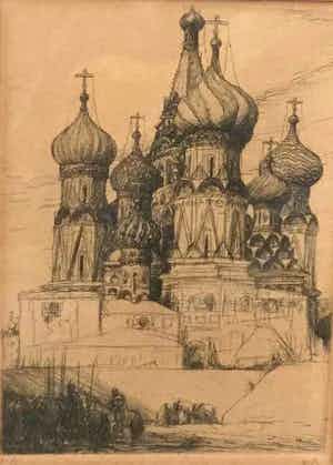 Marius Bauer - C2702-5, Moskou verkocht voor € 250!