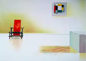Willem van Veldhuizen - Minimalistisch hollands interieur, litho verkauft für € 50!