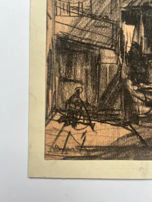 Kees van Dongen - Figuren in een Oosterse steeg kopen? Bied vanaf 650!